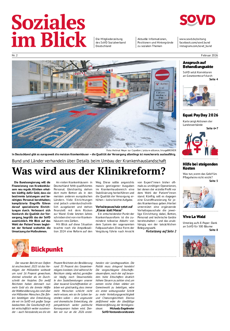 SoVD-Zeitung 02/2026 (Bremen, Hamburg) SoVD-Zeitung 02/2026 (Bremen, Hamburg)