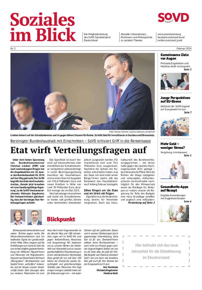SoVD-Zeitung 02/2024 (Bremen, Hamburg)